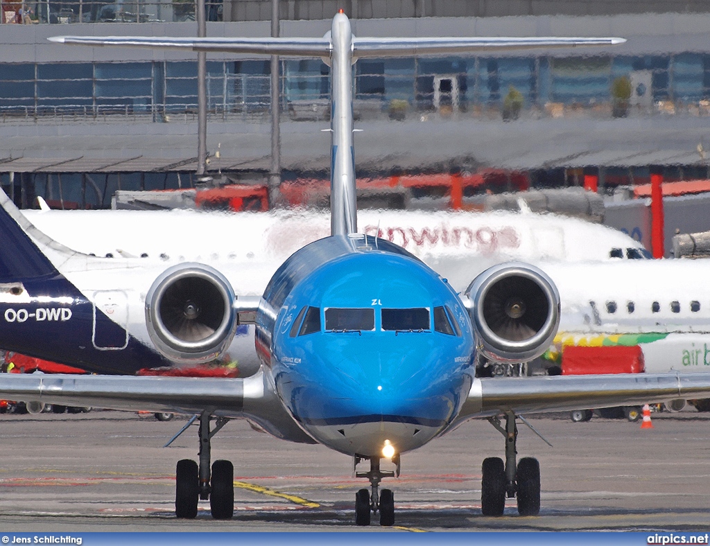 PH-KZL, Fokker 70, KLM Cityhopper