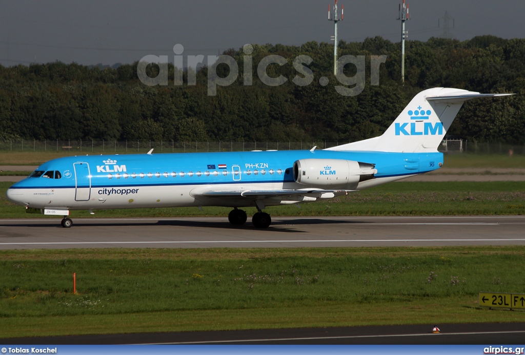 PH-KZN, Fokker 70, KLM Cityhopper