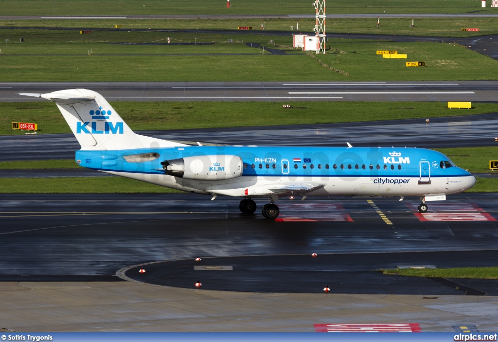 PH-KZN, Fokker 70, KLM Cityhopper