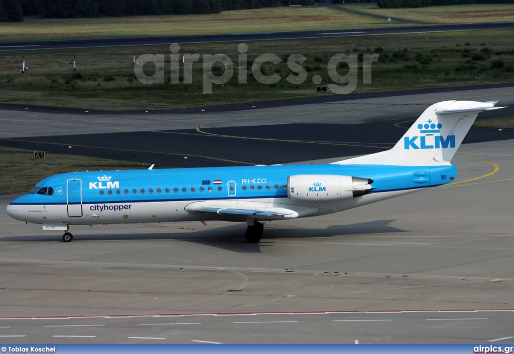 PH-KZO, Fokker 70, KLM Cityhopper