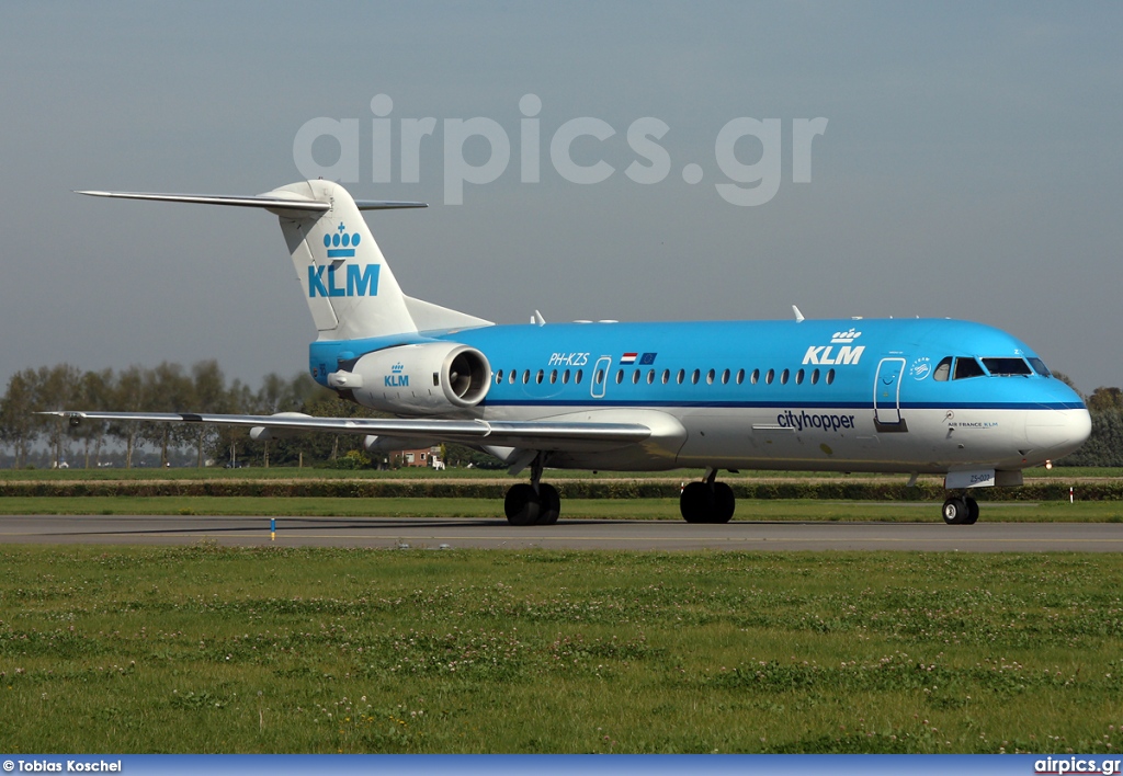 PH-KZS, Fokker 70, KLM Cityhopper