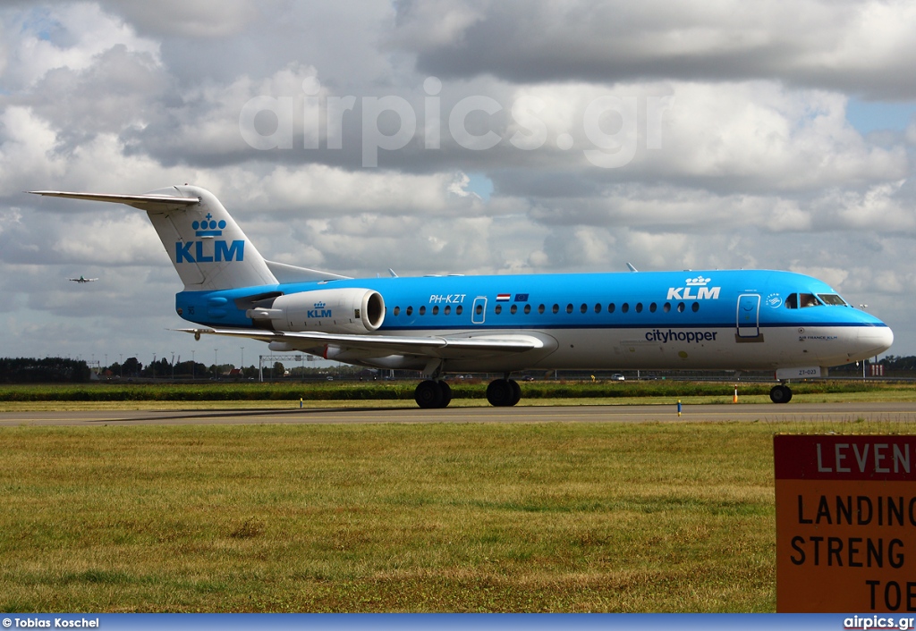 PH-KZT, Fokker 70, KLM Cityhopper