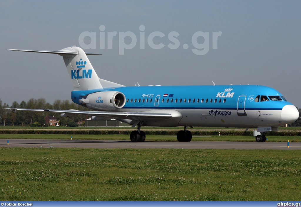 PH-KZV, Fokker 70, KLM Cityhopper