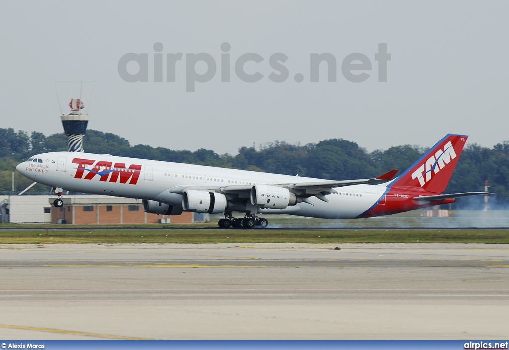 PT-MSL, Airbus A340-500, TAM Linhas Aereas