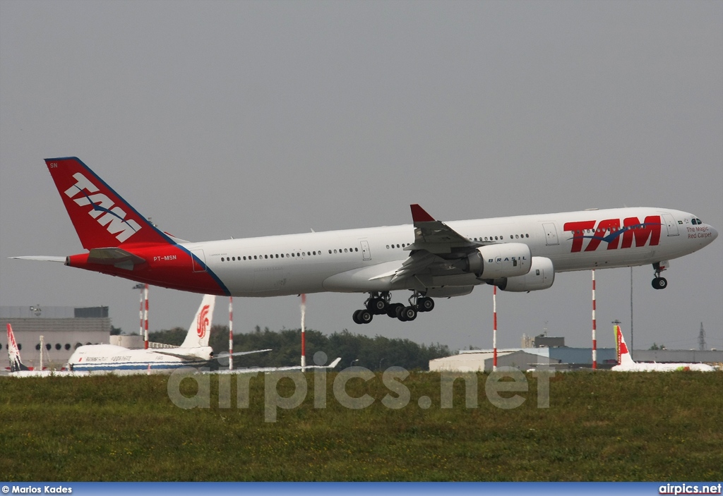 PT-MSN, Airbus A340-500, TAM Linhas Aereas