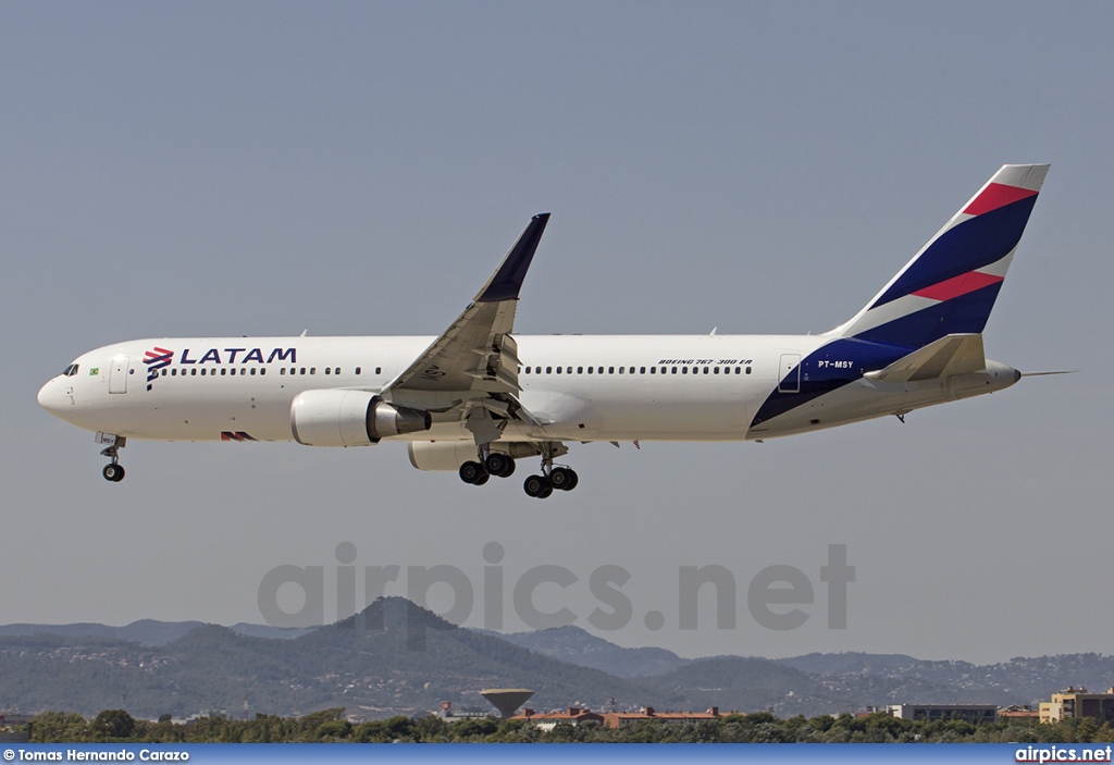 PT-MSY, Boeing 767-300, LATAM Linhas Aereas