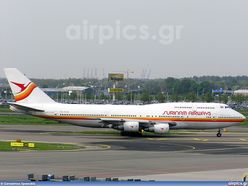 PZ-TCM, Boeing 747-300M, Surinam Airways