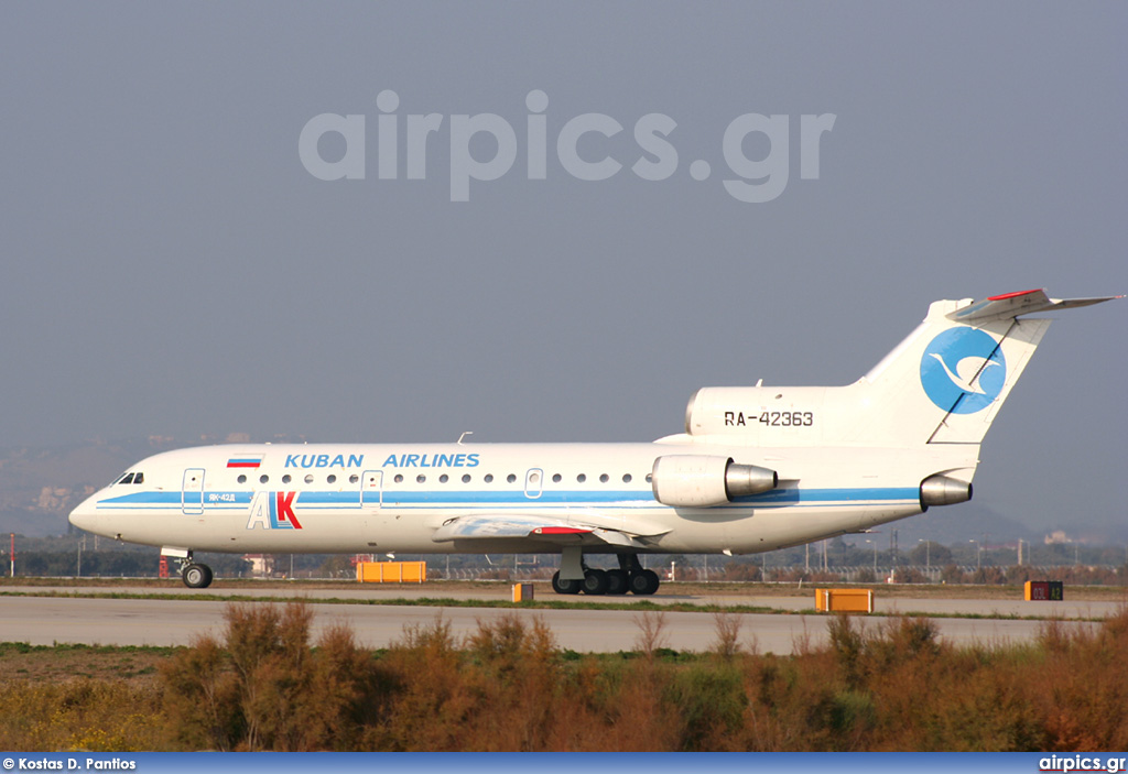 RA-42363, Yakovlev Yak-42-D, Kuban Airlines