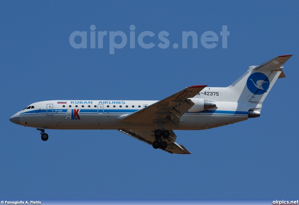 RA-42375, Yakovlev Yak-42-D, Kuban Airlines