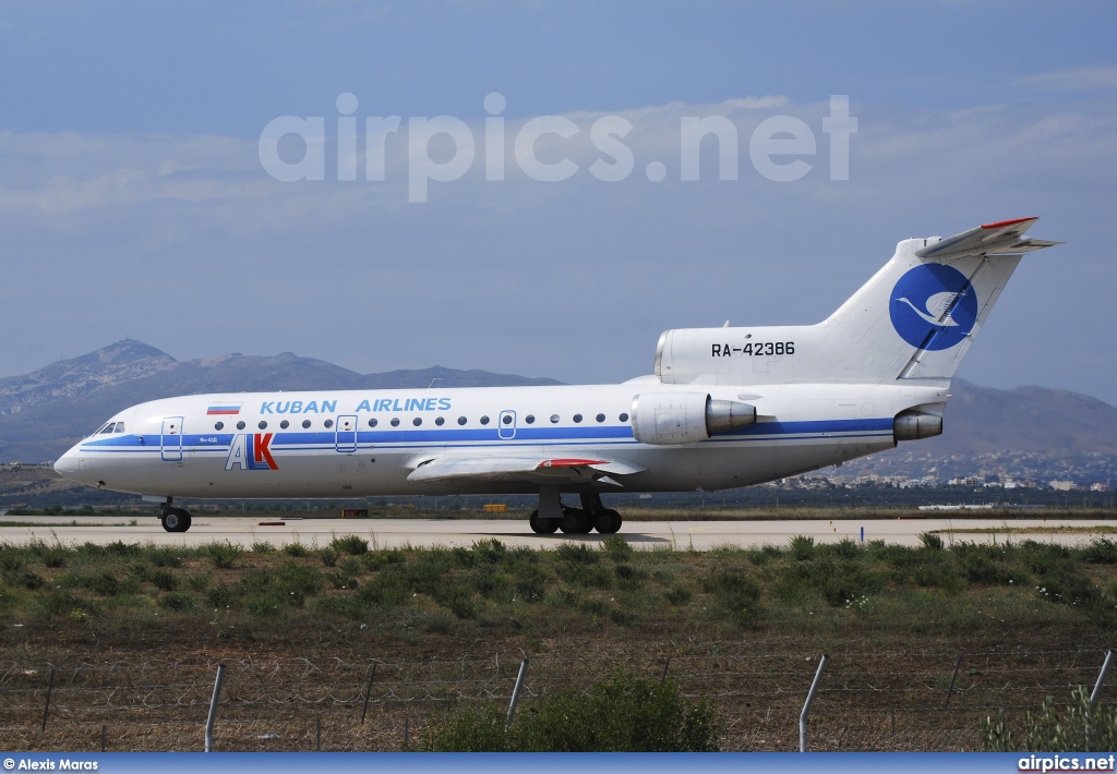 RA-42386, Yakovlev Yak-42-D, Kuban Airlines