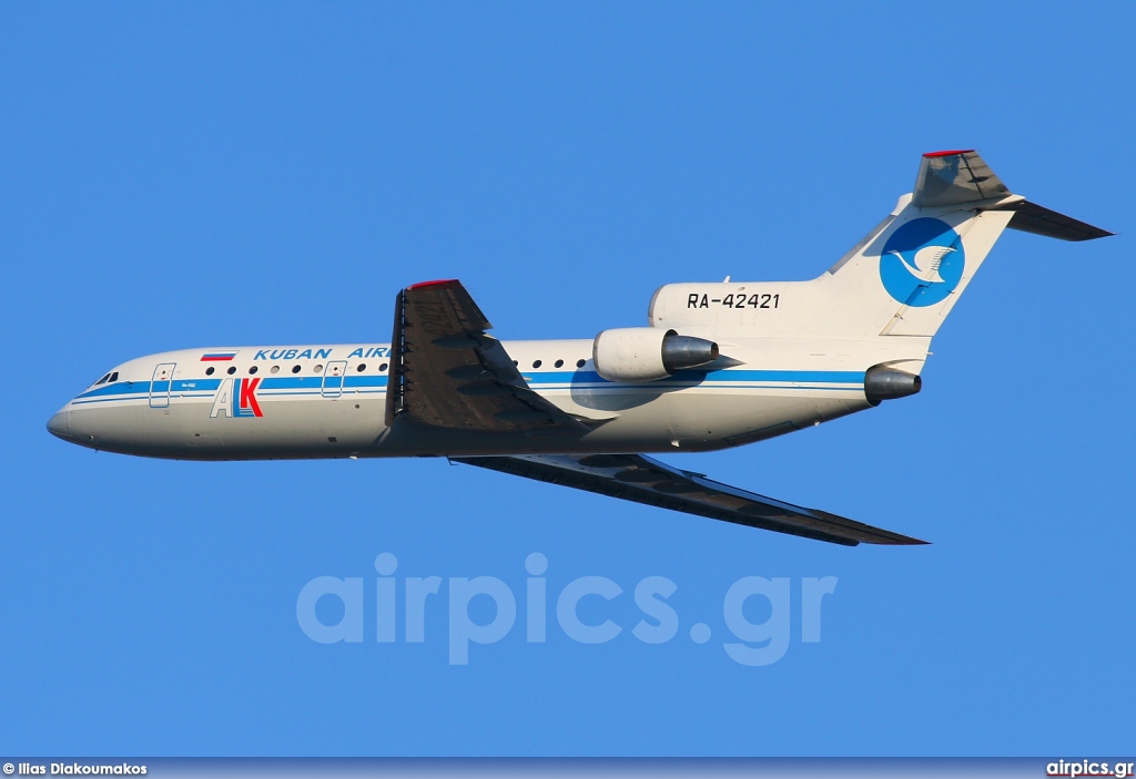 RA-42421, Yakovlev Yak-42-D, Kuban Airlines