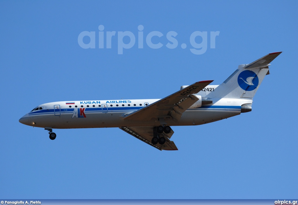 RA-42421, Yakovlev Yak-42-D, Kuban Airlines