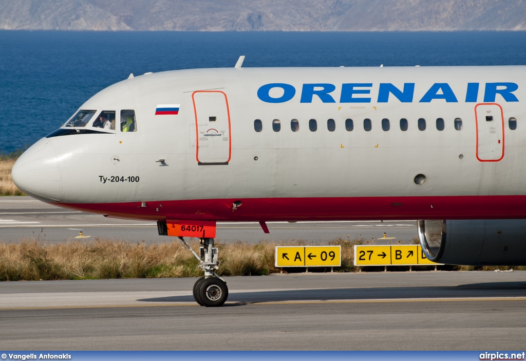 RA-64017, Tupolev Tu-204-100, Orenair