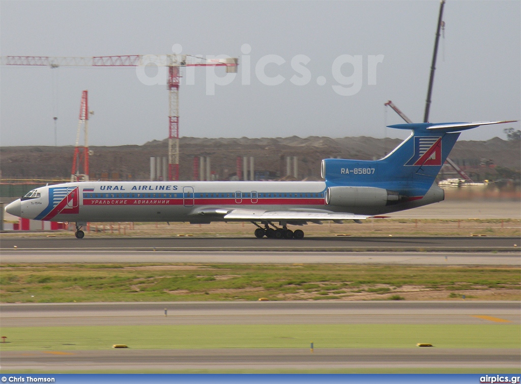 RA-85807, Tupolev Tu-154M, Ural Airlines