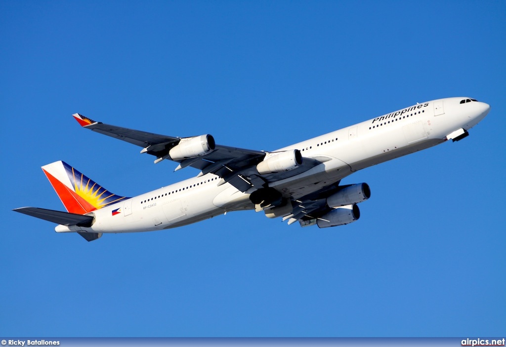 RP-C3432, Airbus A340-300, Philippine Airlines