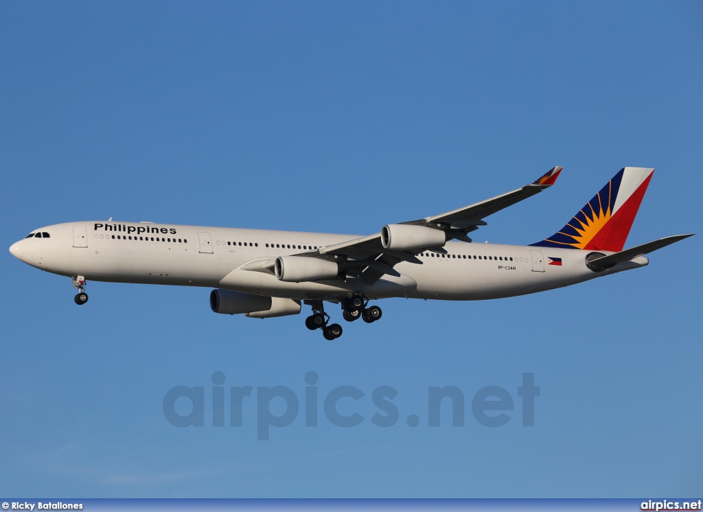 RP-C3441, Airbus A340-300, Philippine Airlines