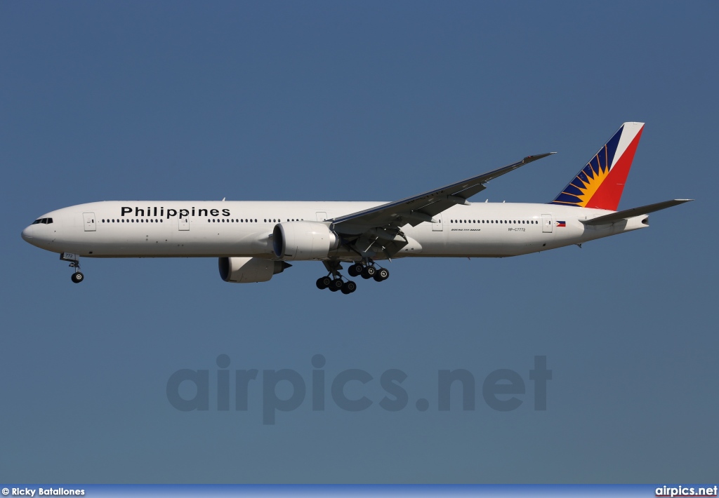 RP-C7772, Boeing 777-300ER, Philippine Airlines