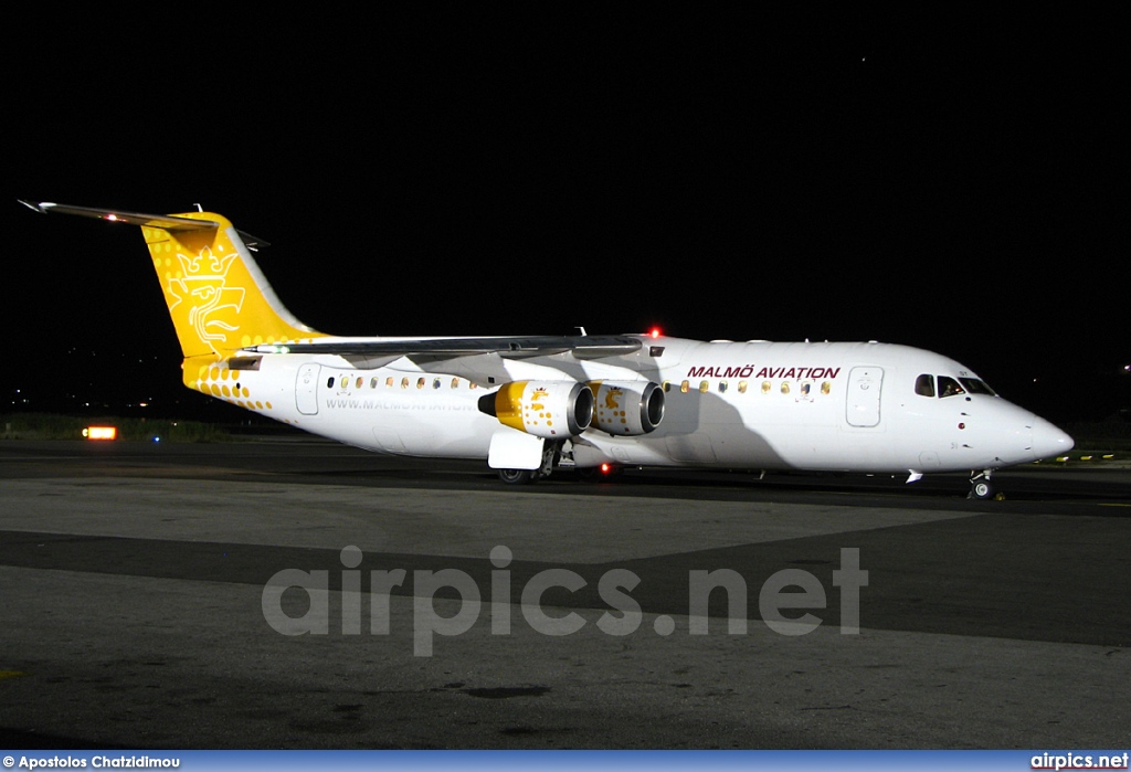 SE-DST, British Aerospace Avro RJ100, Malmo Aviation