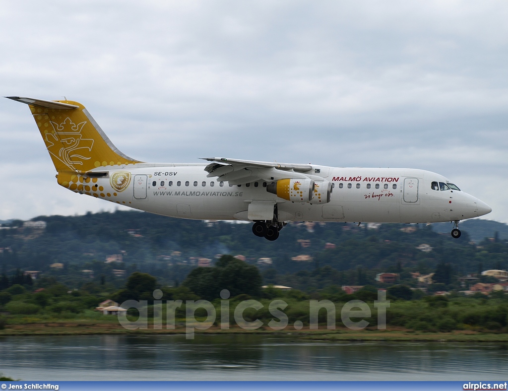 SE-DSV, British Aerospace Avro RJ100, Malmo Aviation