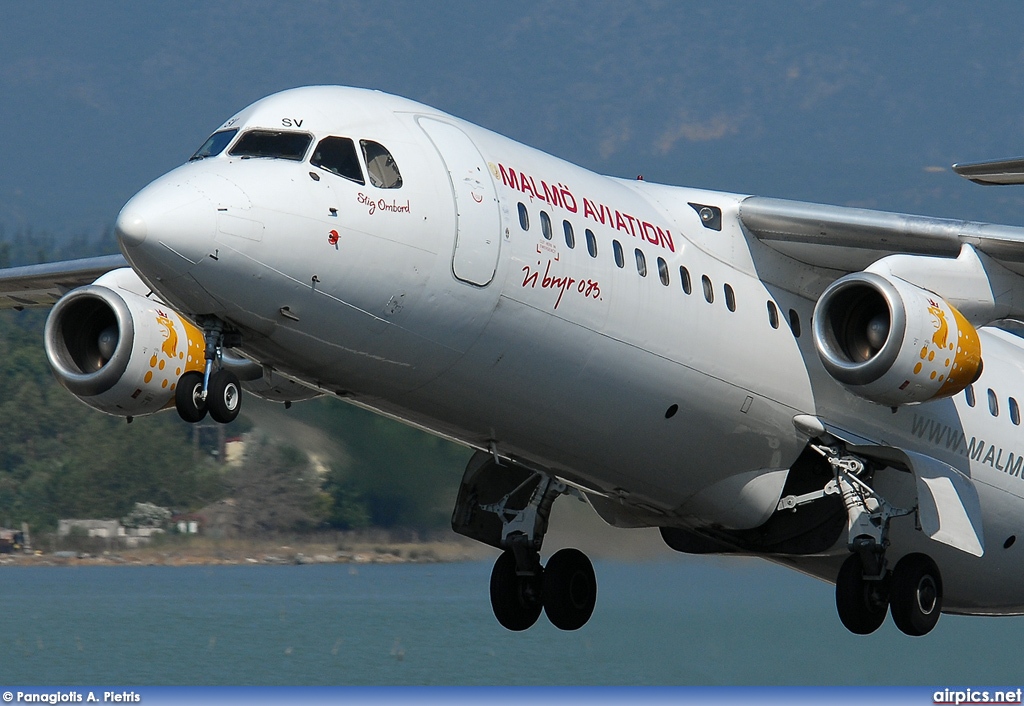 SE-DSV, British Aerospace Avro RJ100, Malmo Aviation