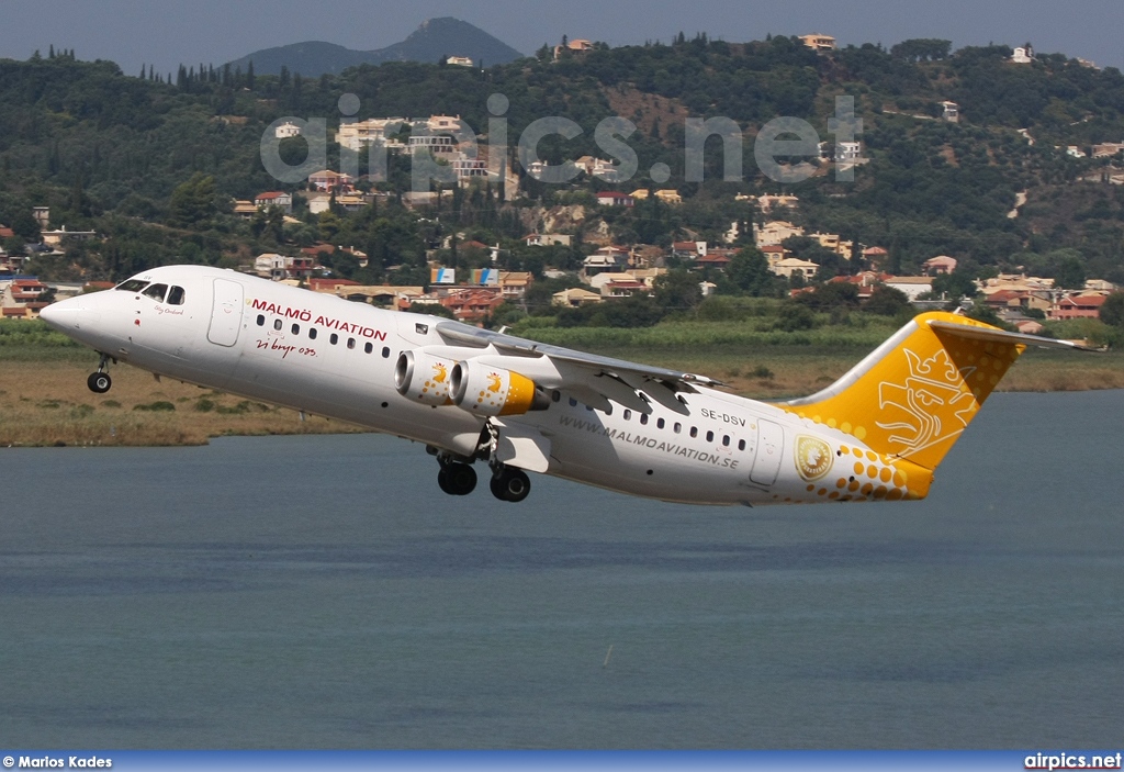 SE-DSV, British Aerospace Avro RJ100, Malmo Aviation