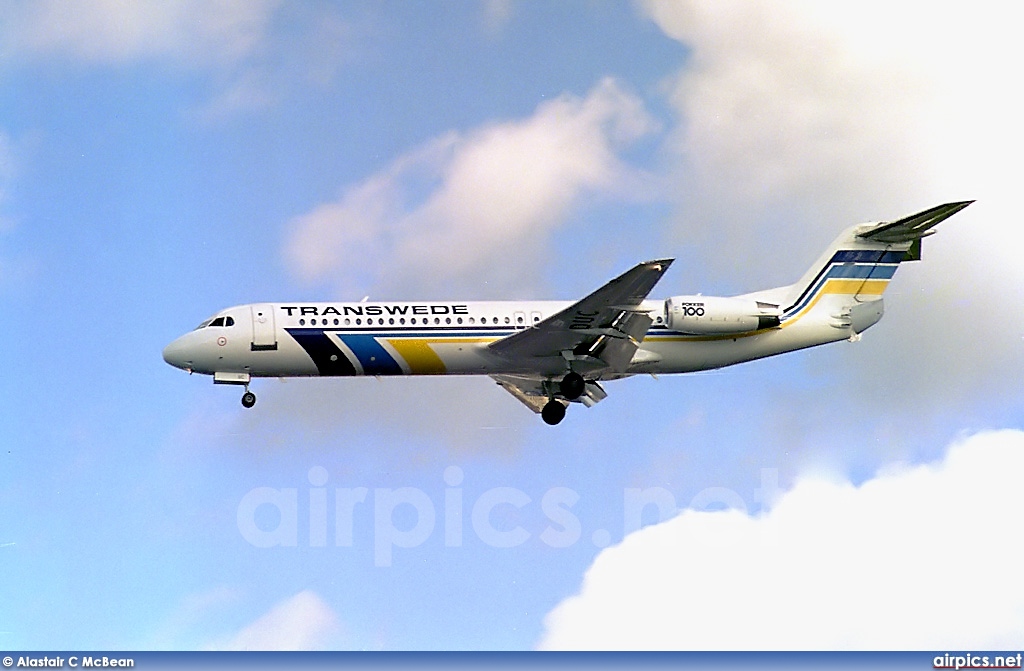 SE-DUC, Fokker F100, Transwede Airways