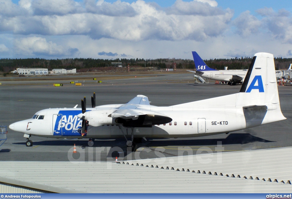 SE-KTD, Fokker 50, Amapola Flyg