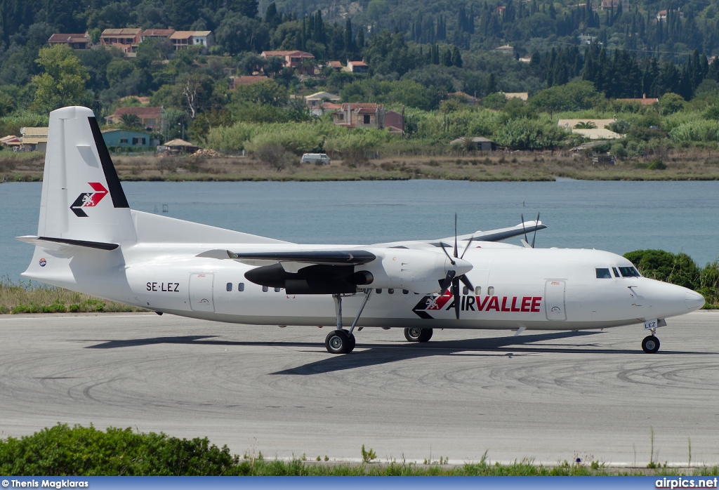 SE-LEZ, Fokker 50, Air Vallee