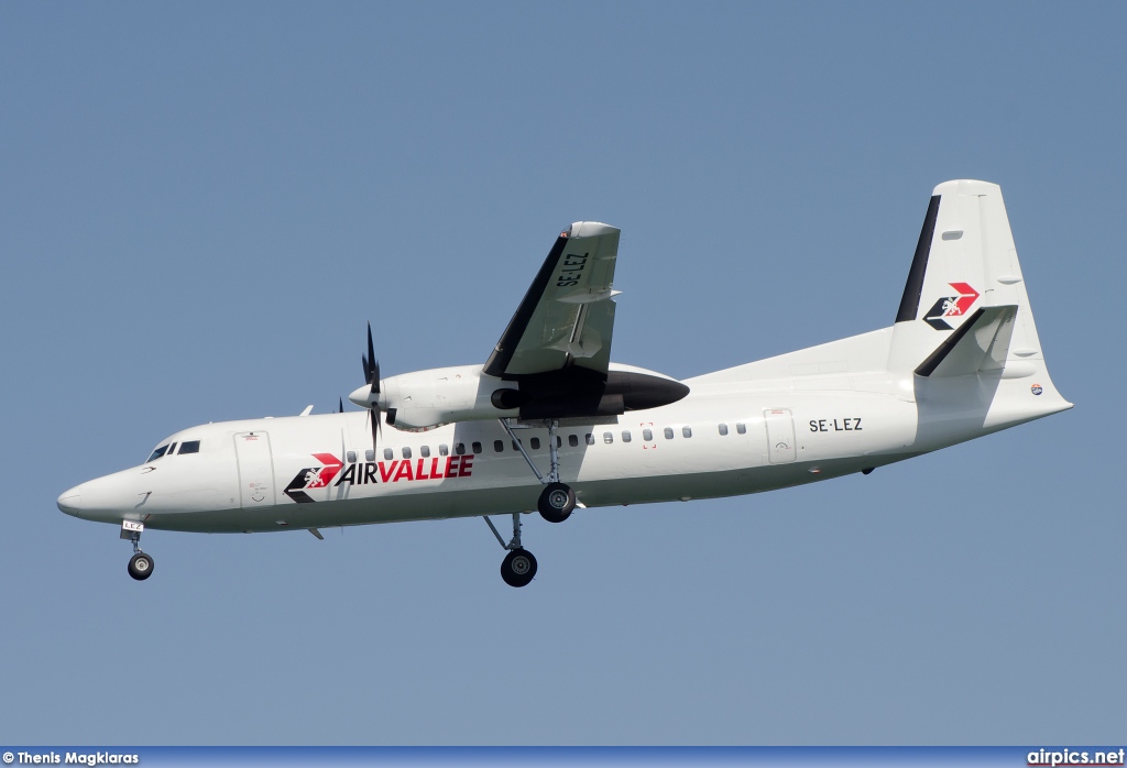 SE-LEZ, Fokker 50, Air Vallee