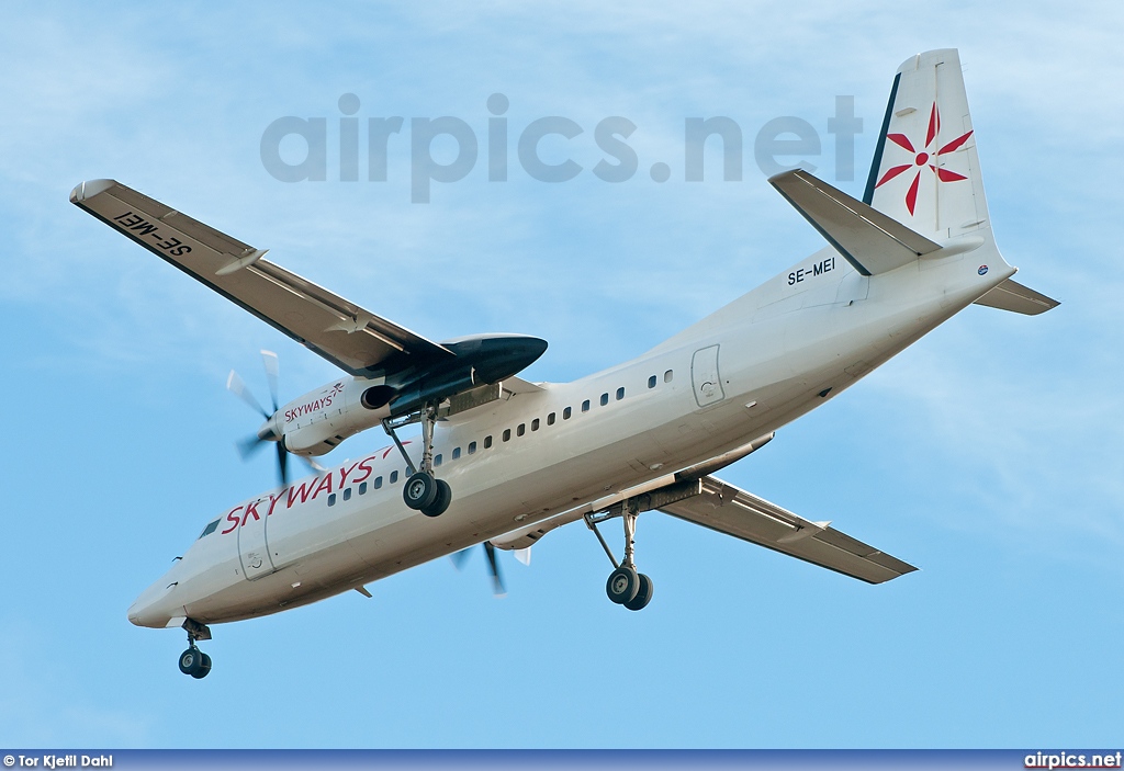 SE-MEI, Fokker 50, Skyways