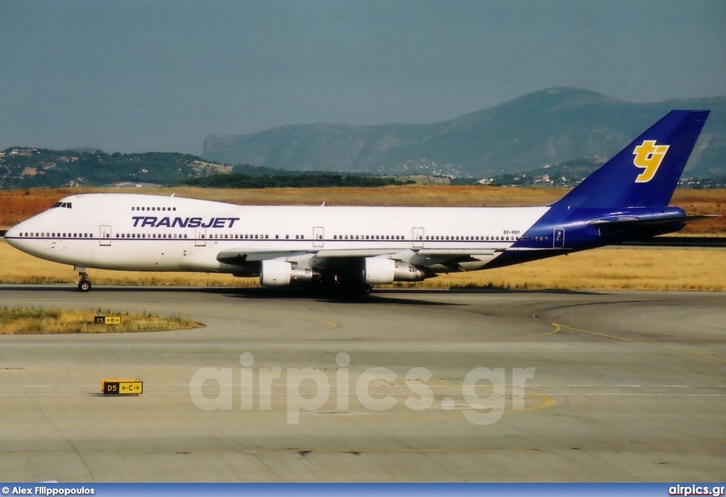 SE-RBP, Boeing 747-200B, Transjet