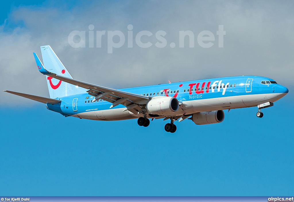 SE-RFX, Boeing 737-800, TUIfly Nordic