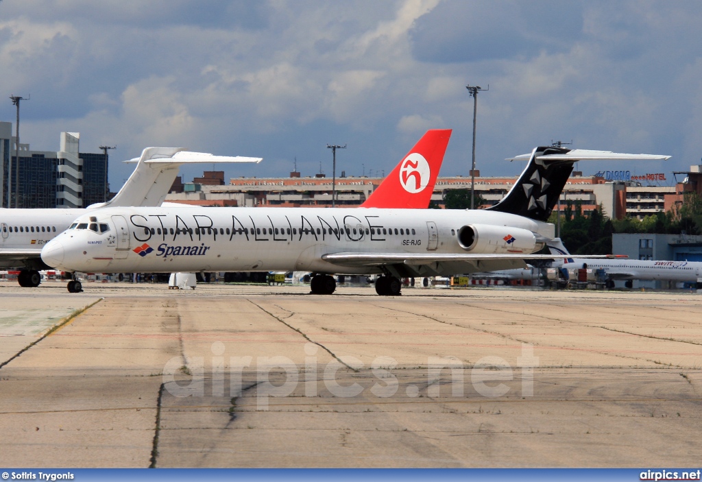 SE-RJG, McDonnell Douglas MD-83, Spanair