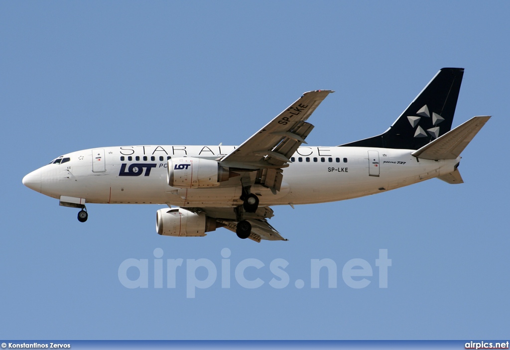 SP-LKE, Boeing 737-500, LOT Polish Airlines