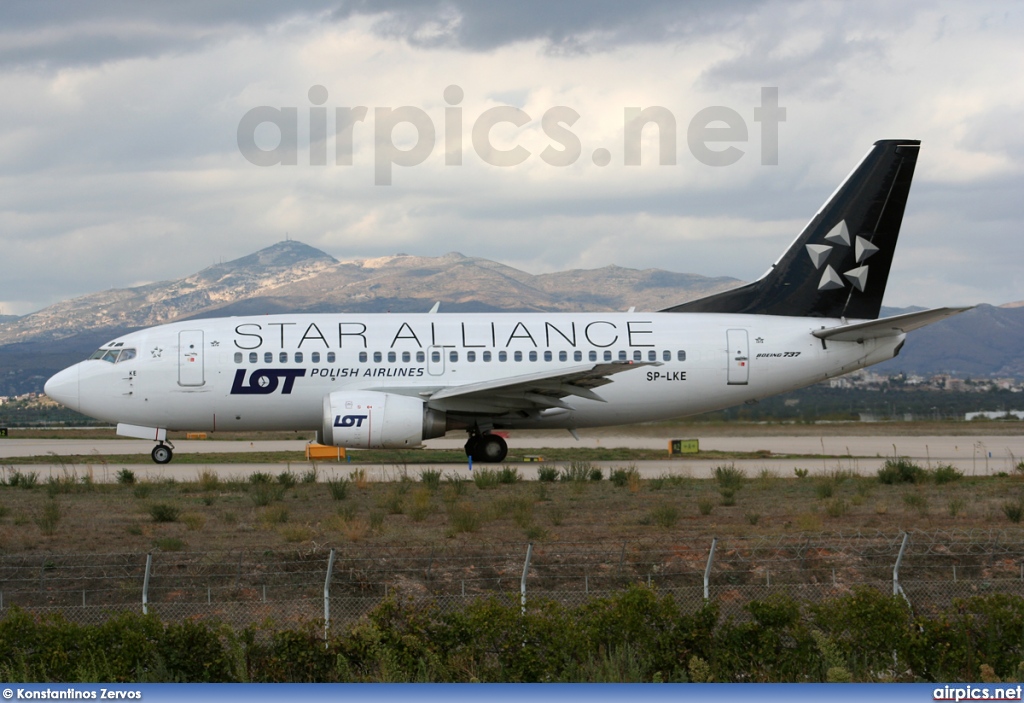 SP-LKE, Boeing 737-500, LOT Polish Airlines