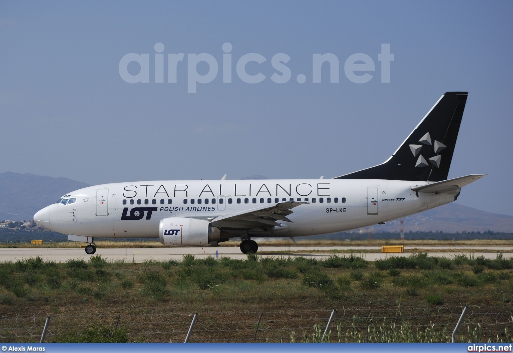 SP-LKE, Boeing 737-500, LOT Polish Airlines