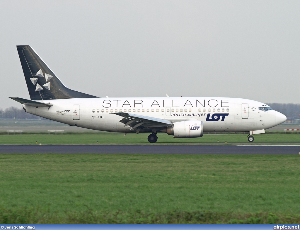 SP-LKE, Boeing 737-500, LOT Polish Airlines