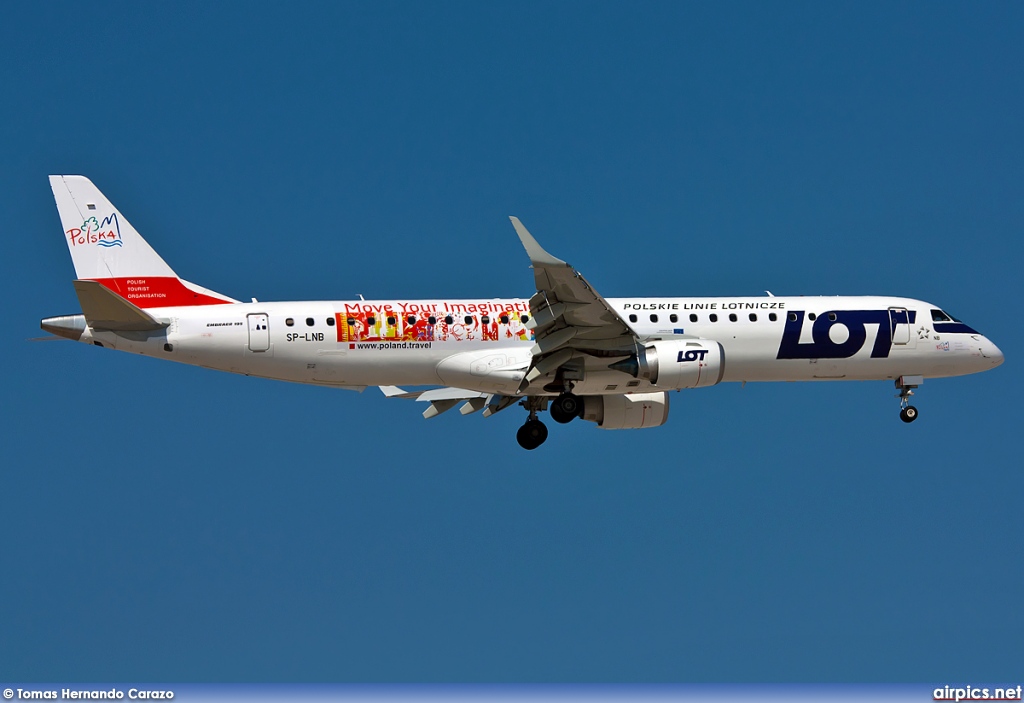 SP-LNB, Embraer ERJ 190-200LR (Embraer 195), LOT Polish Airlines