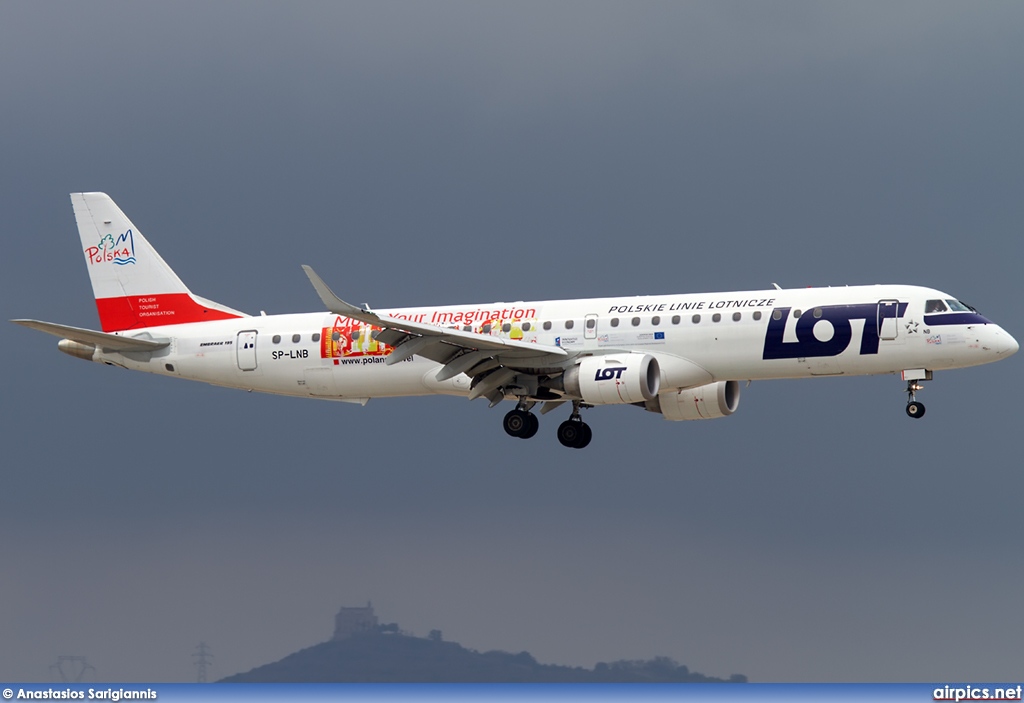 SP-LNB, Embraer ERJ 190-200LR (Embraer 195), LOT Polish Airlines