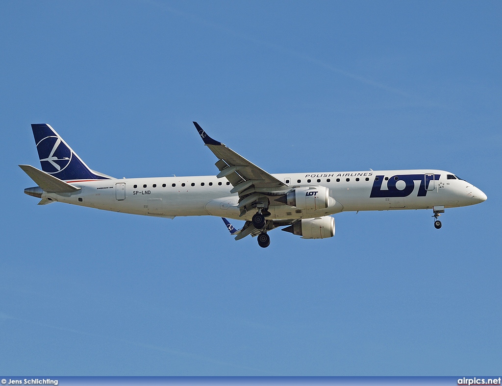 SP-LND, Embraer ERJ 190-200LR (Embraer 195), LOT Polish Airlines