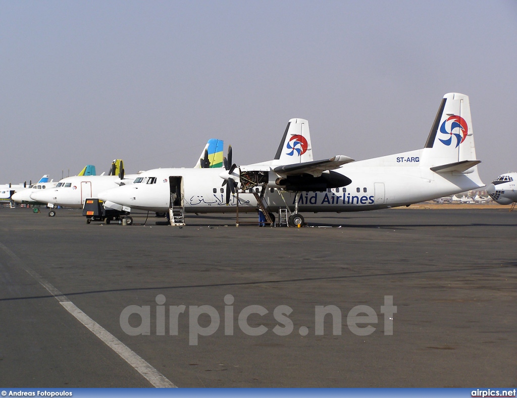 ST-ARG, Fokker 50, Mid Airlines