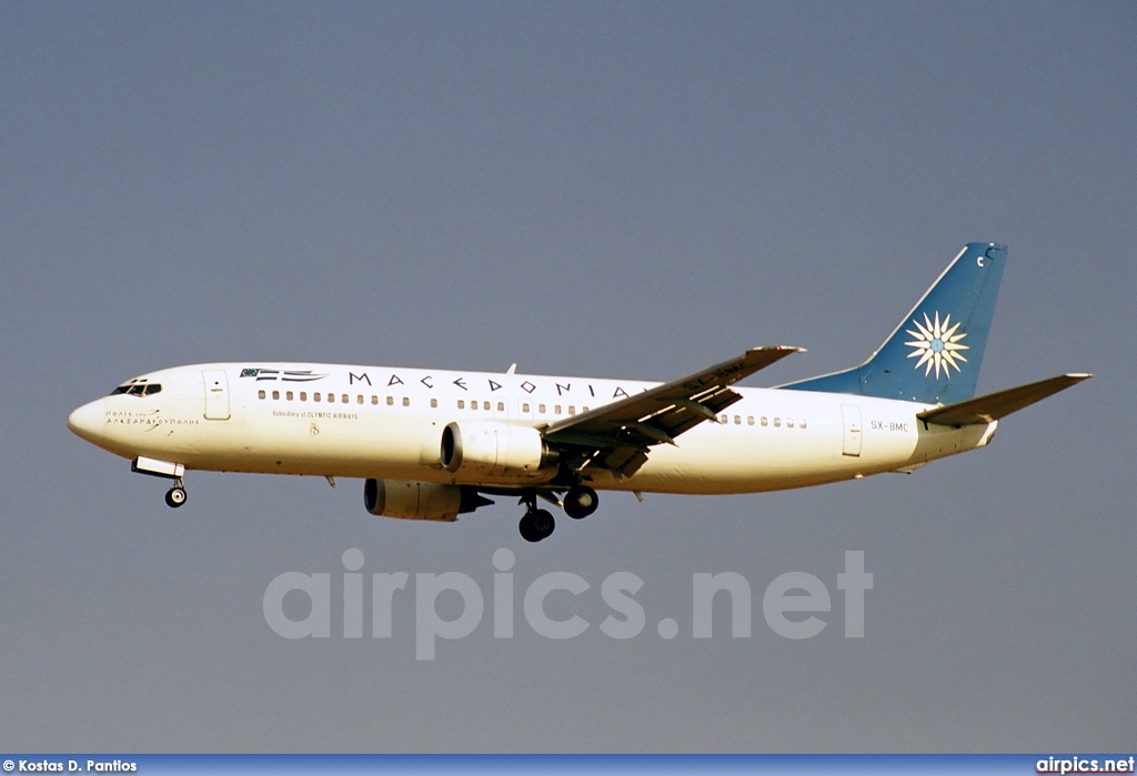 SX-BMC, Boeing 737-400, Macedonian Airlines