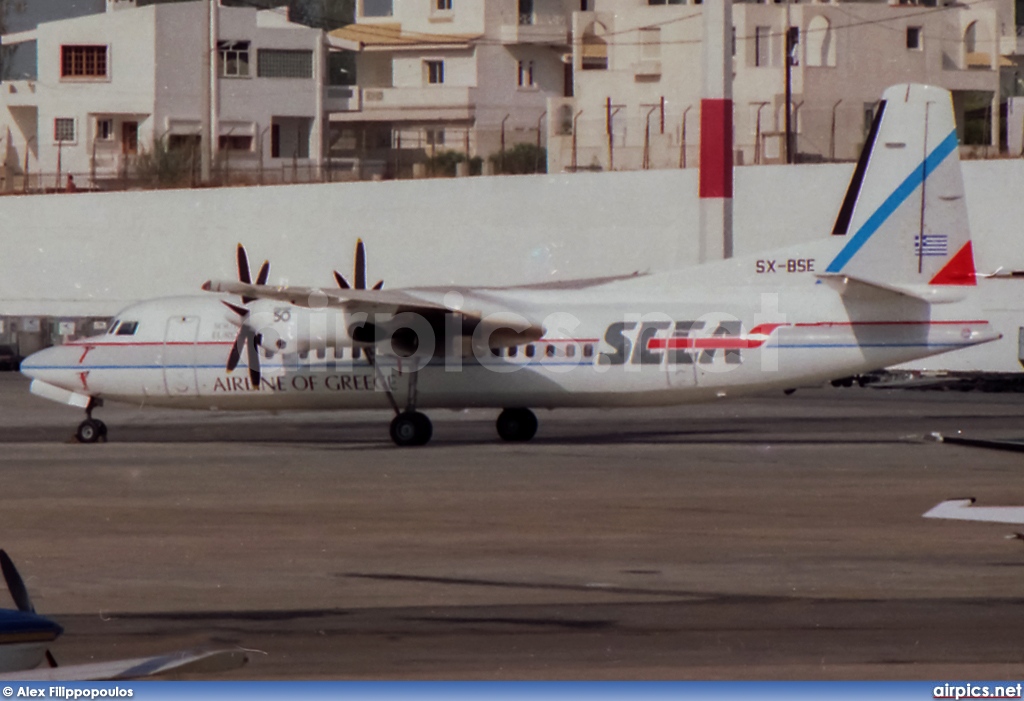 SX-BSE, Fokker 50, South East European Airlines - SEEA