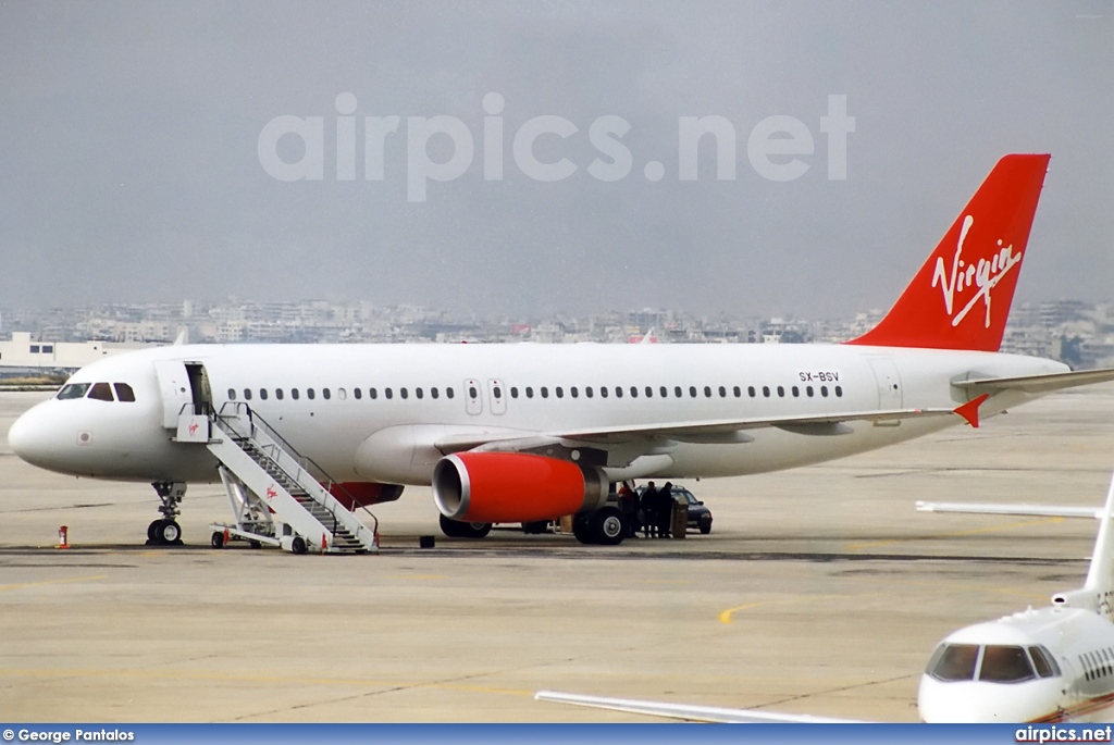 SX-BSV, Airbus A320-200, Virgin Atlantic