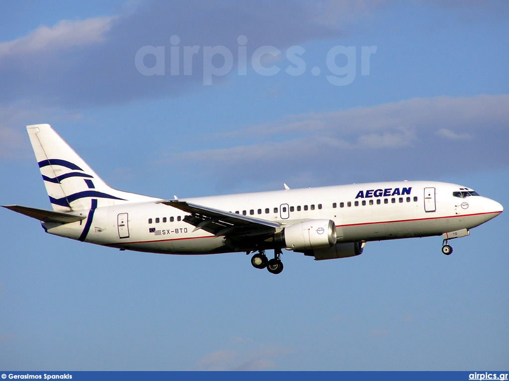 SX-BTO, Boeing 737-300, Aegean Airlines