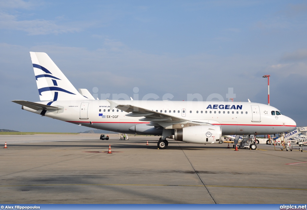 SX-DGF, Airbus A319-100, Aegean Airlines