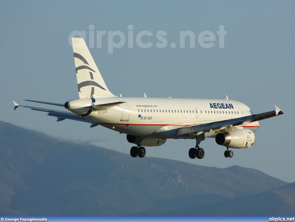 SX-DGF, Airbus A319-100, Aegean Airlines