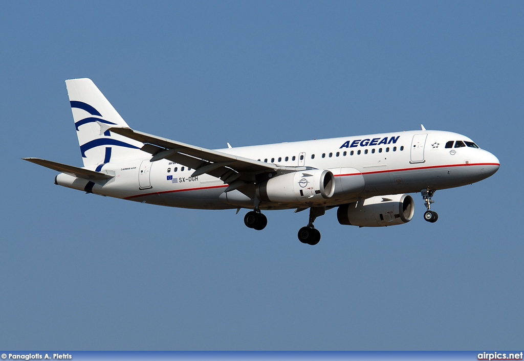 SX-DGH, Airbus A319-100, Aegean Airlines