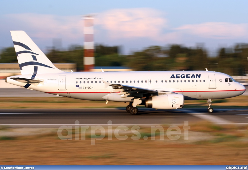 SX-DGH, Airbus A319-100, Aegean Airlines