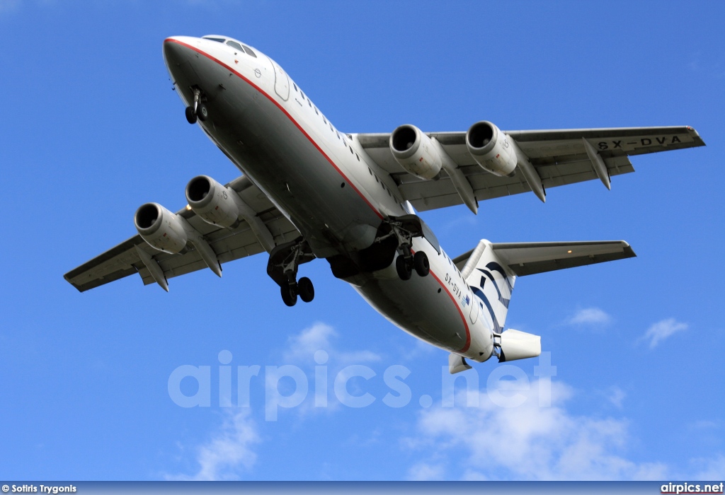 SX-DVA, British Aerospace Avro RJ100, Aegean Airlines